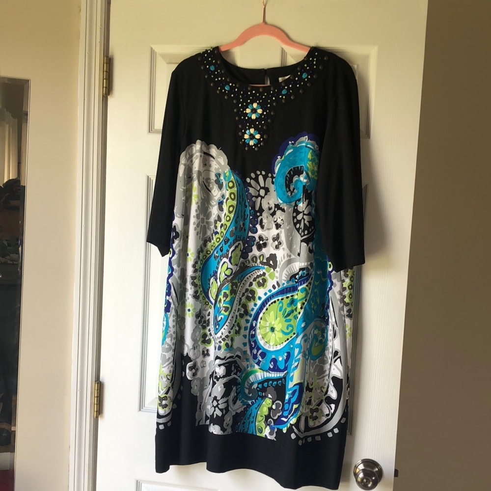 🔥Sandra Darren women’s dress, barely worn, size 20W